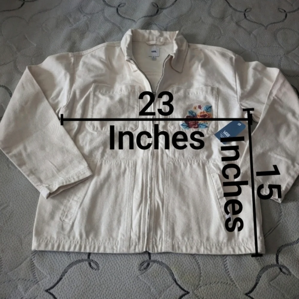 Vans Anaheim Factory Collection Women Medium Needlepoint Jacket Floral 102025 - Picture 6 of 13
